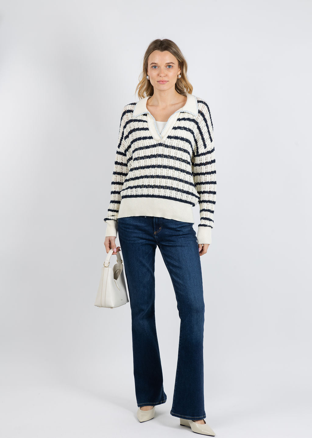 BK Isme Sweater in Eggshell available at Barbara Katz