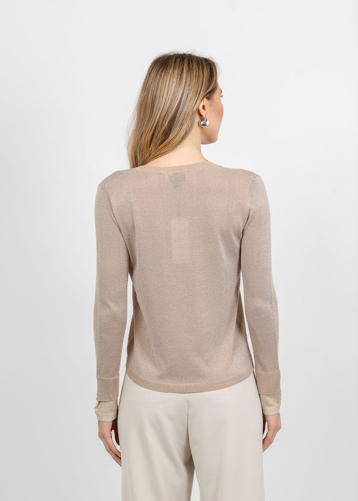 BK Jackeline Metallic Top in Gold available at Barbara Katz