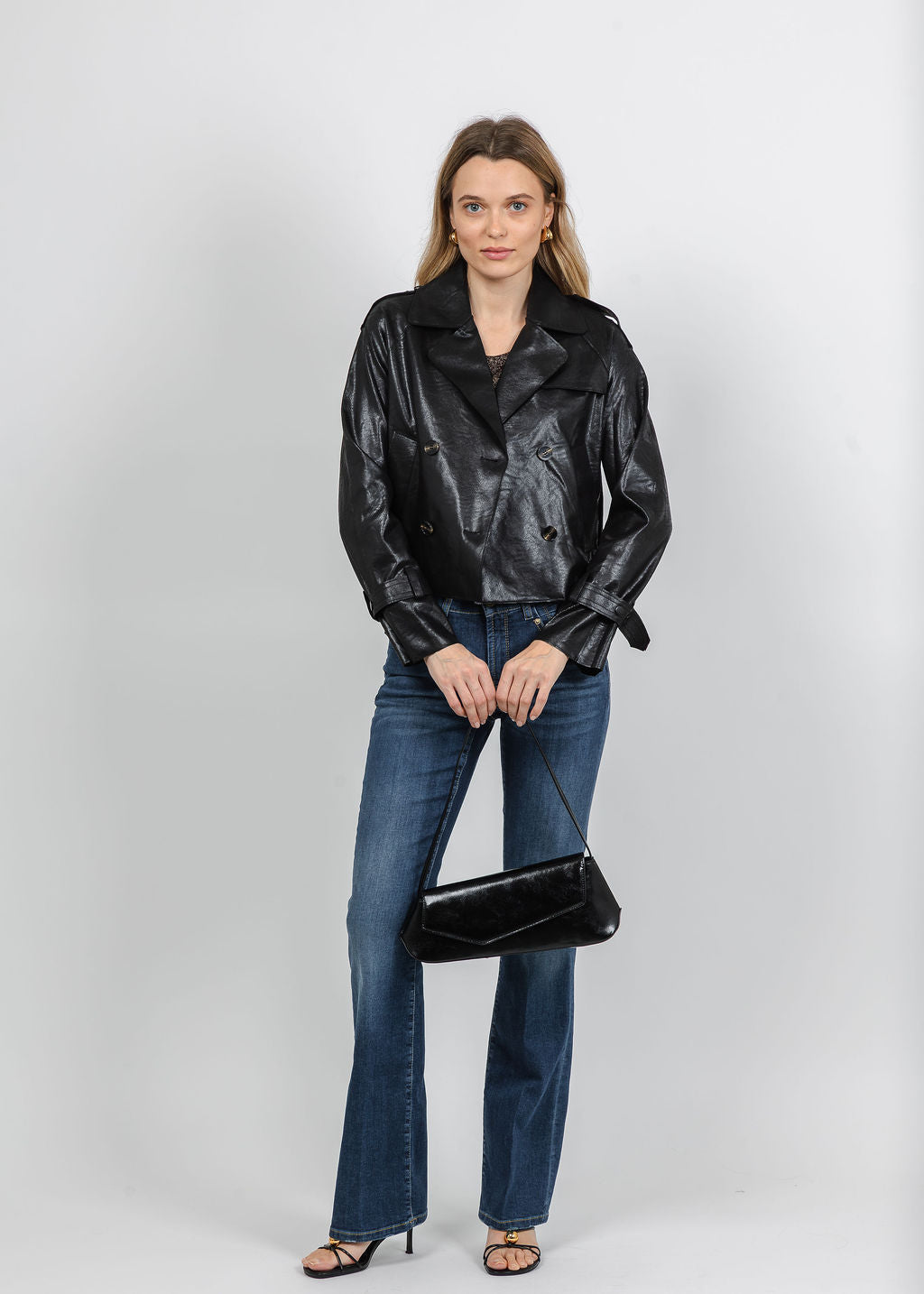 BK Janica Moto Jacket in Black available at Barbara Katz