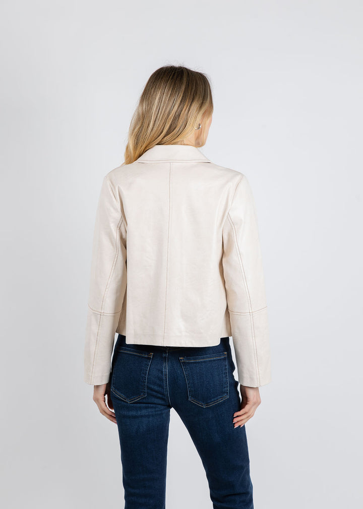 BK Kelly Jacket With Pocket in Caffe Latte available at Barbara Katz