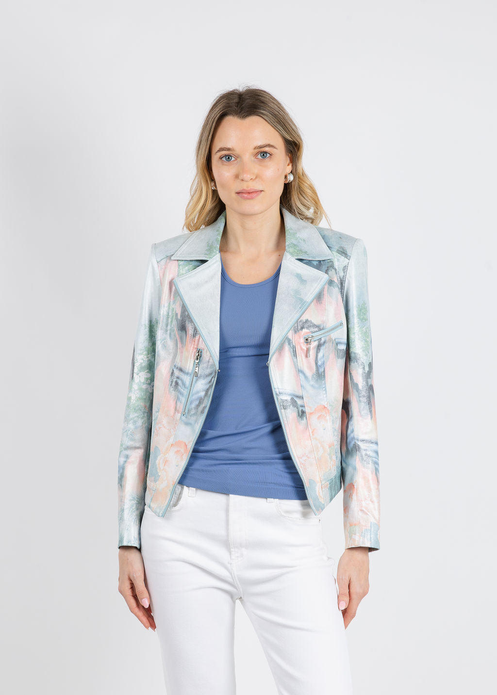 BK Lakeside Jacket in Liquid available at Barbara Katz