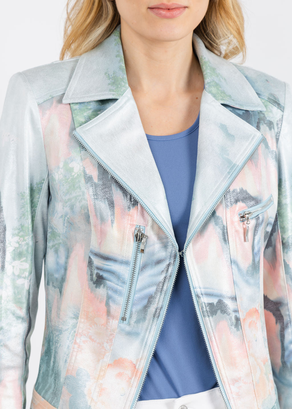 BK Lakeside Jacket in Liquid available at Barbara Katz