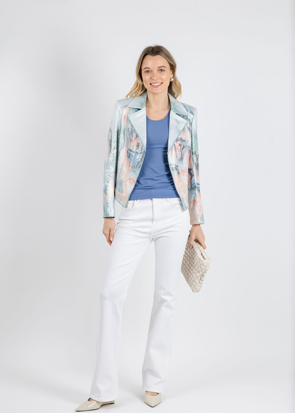 BK Lakeside Jacket in Liquid available at Barbara Katz