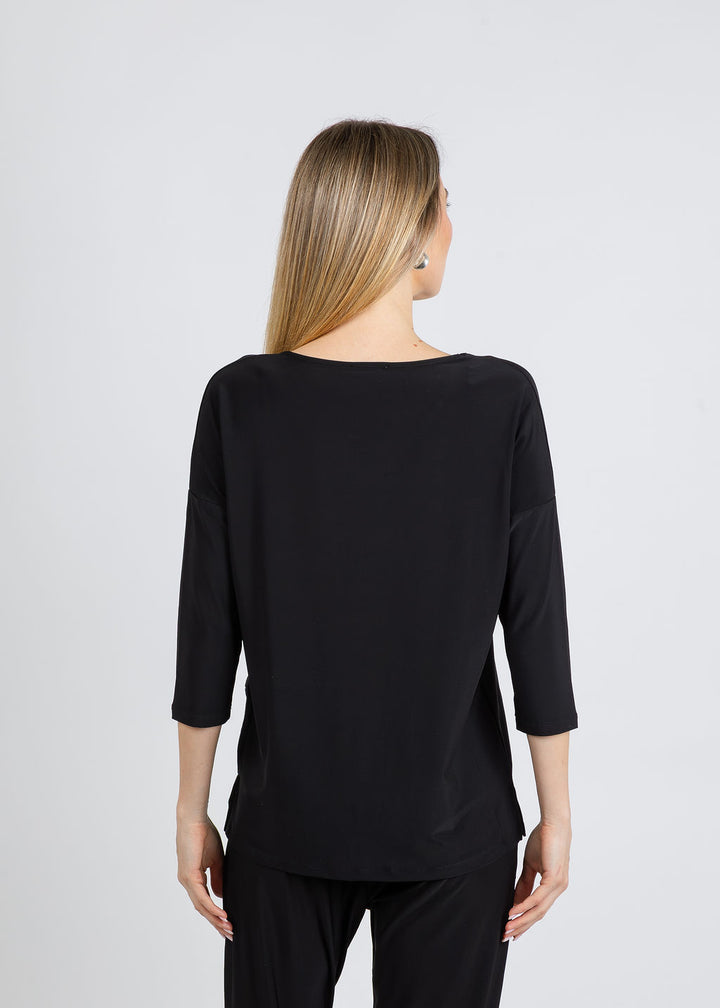 BK Margot Zip Top in Black available at Barbara Katz