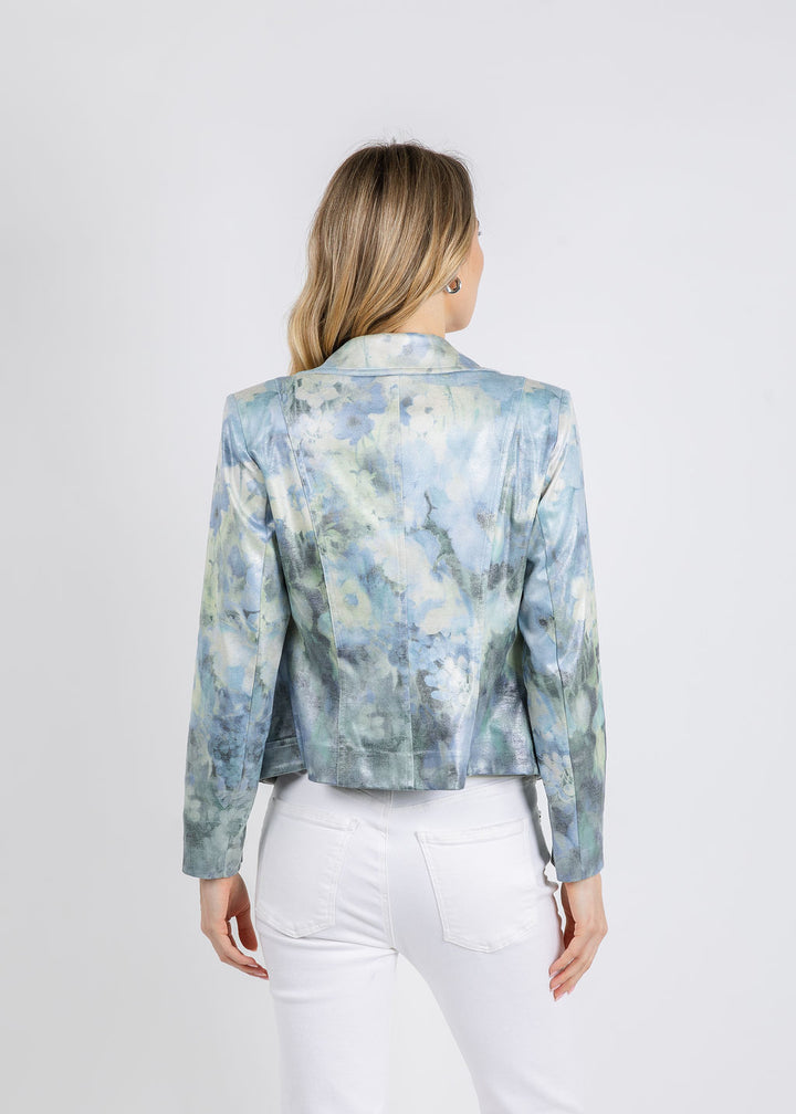 BK Mist Flower Jacket in Blue available at Barbara Katz