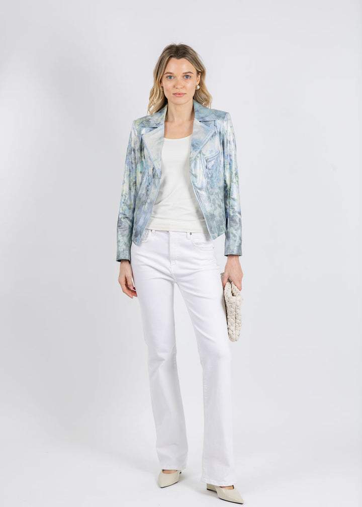 BK Mist Flower Jacket in Blue available at Barbara Katz