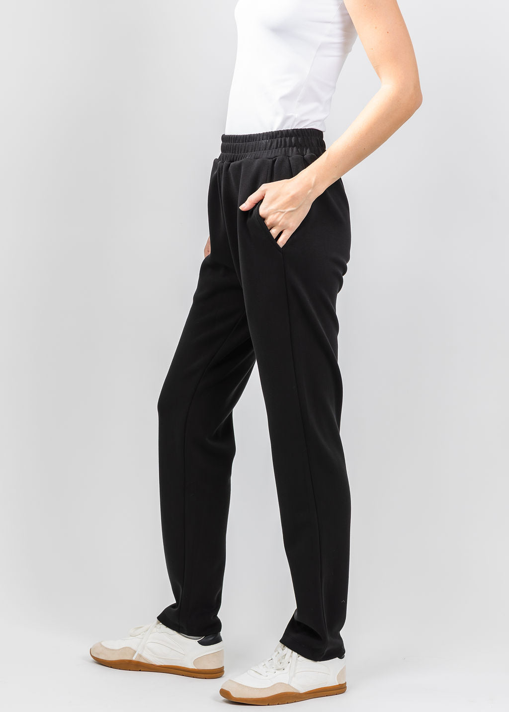 BK Modal Lounge Pant in Black available at Barbara Katz