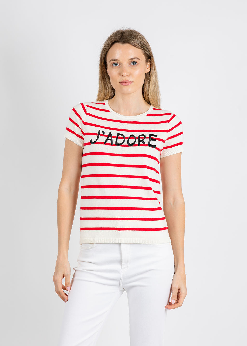 BK Nicolas Tee in Parisian Stripe available at Barbara Katz