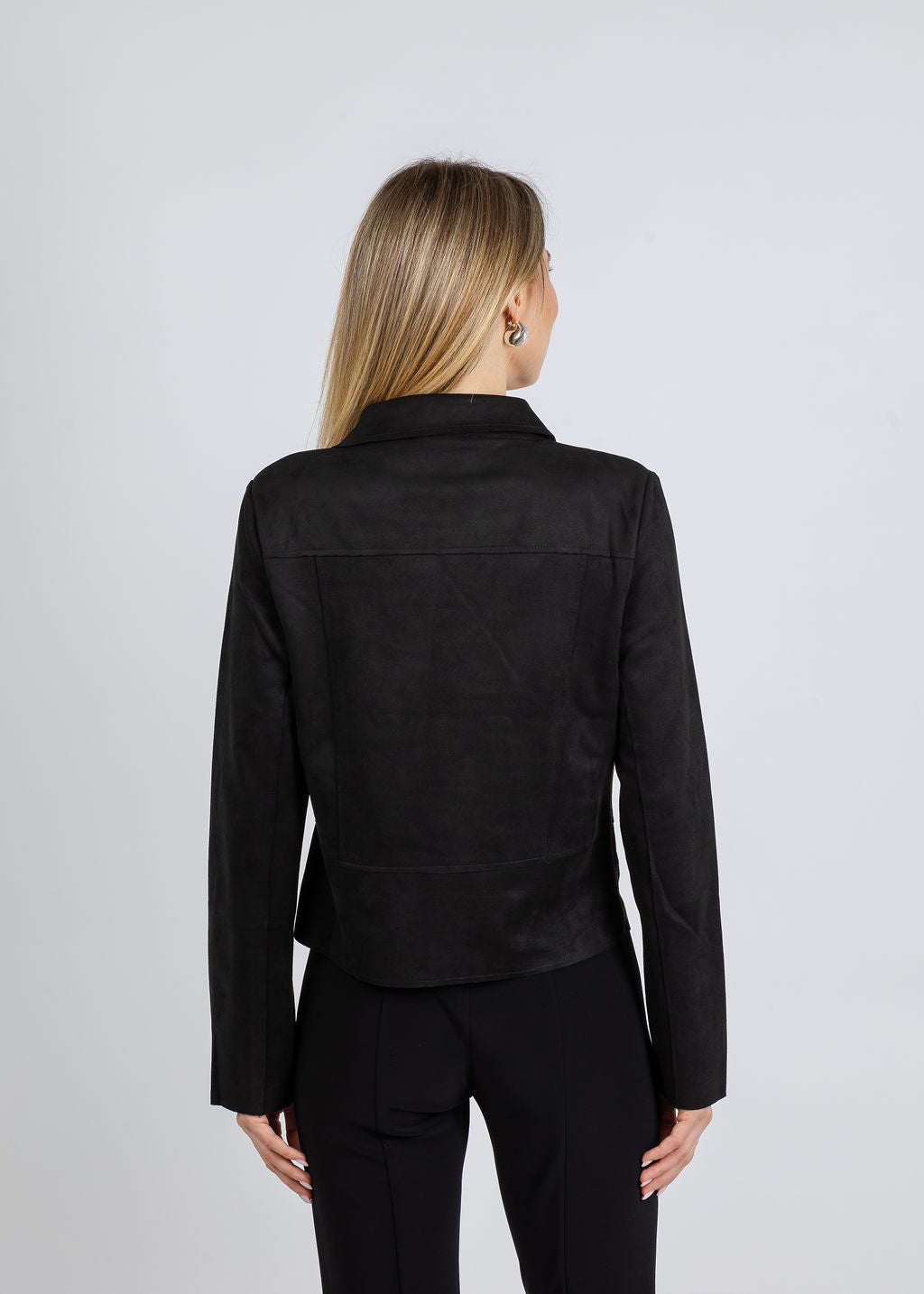 BK Olivia Studs Jacket in Black available at Barbara Katz