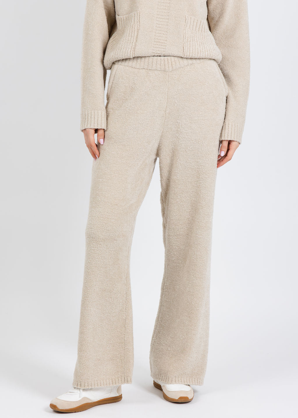 BK Penn Chenille Crop Pants in Ivory available at Barbara Katz