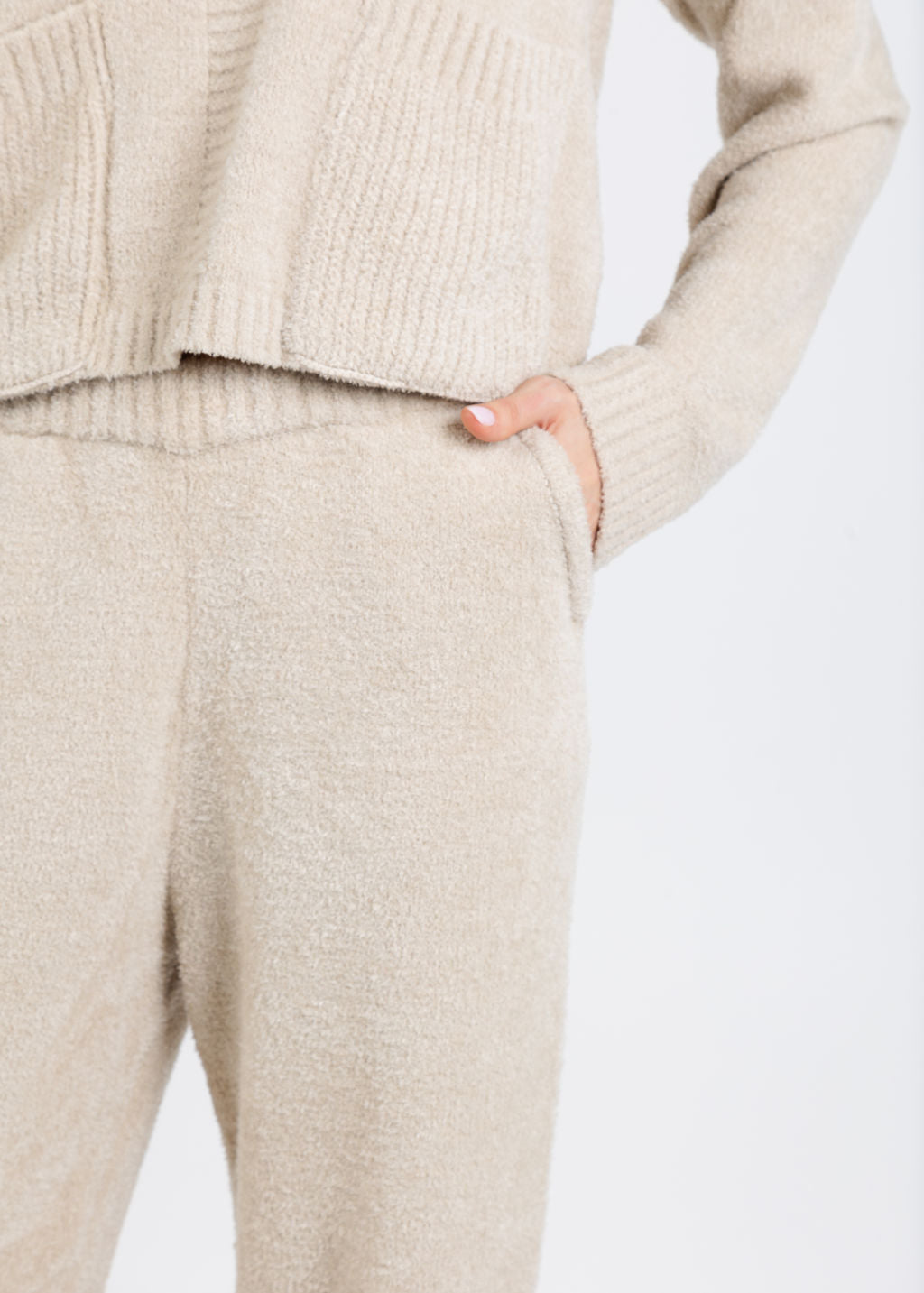BK Penn Chenille Crop Pants in Ivory available at Barbara Katz