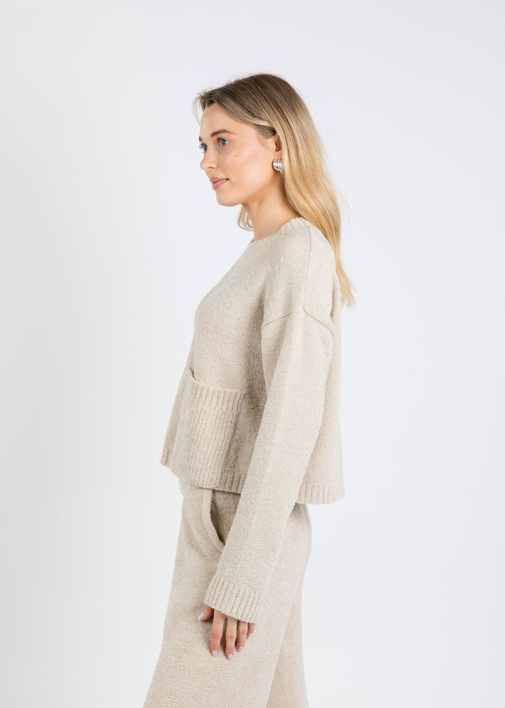 BK Penn Mushy Cardi in Ivory available at Barbara Katz