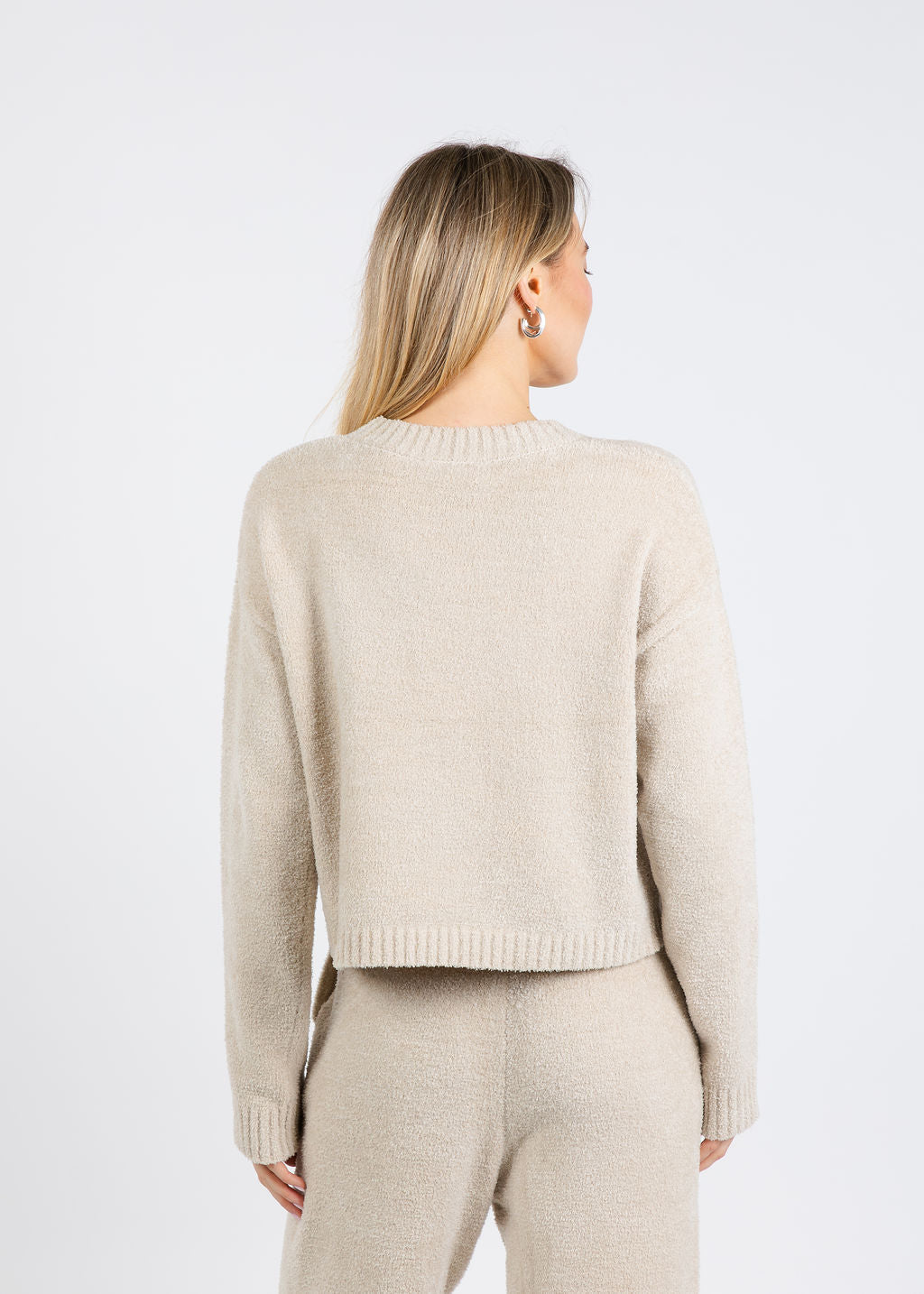 BK Penn Mushy Cardi in Ivory available at Barbara Katz