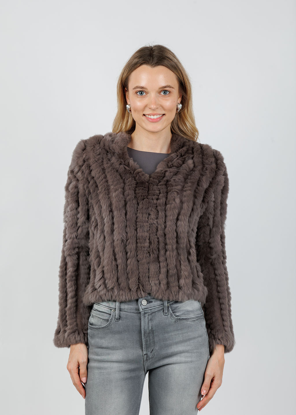 BK Rosa Jacket in Mushroom available at Barbara Katz