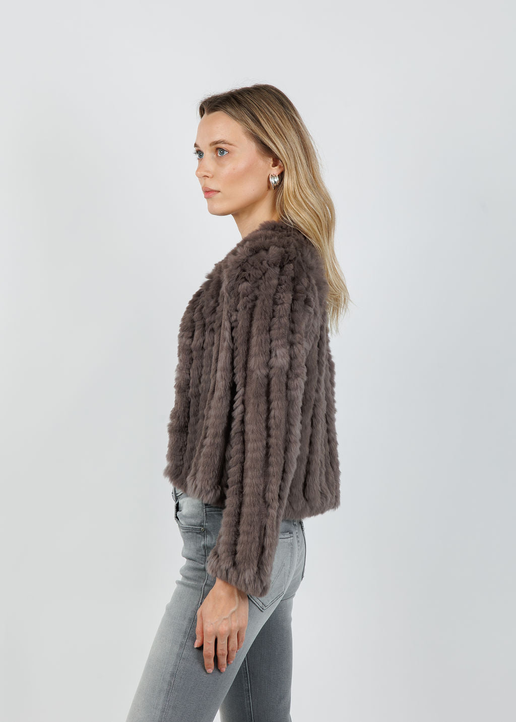 BK Rosa Jacket in Mushroom available at Barbara Katz