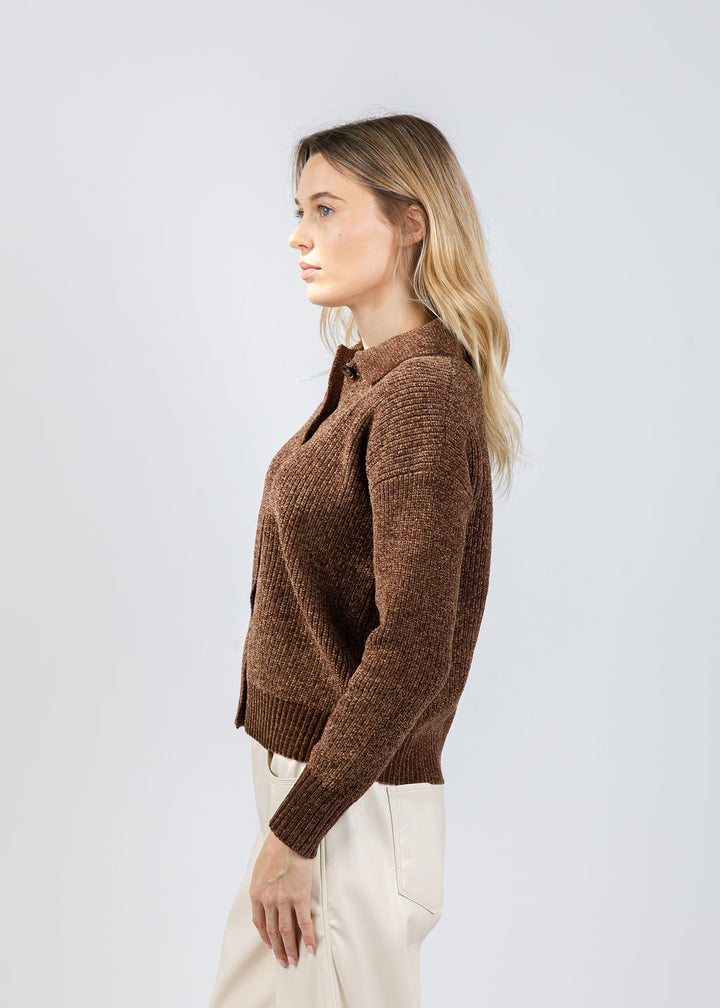 BK Stella Robbie Polo in Chocolate available at Barbara Katz