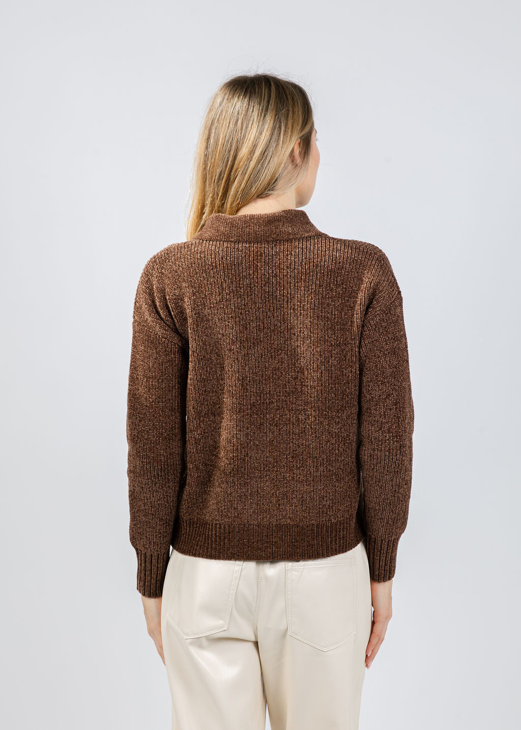 BK Stella Robbie Polo in Chocolate available at Barbara Katz