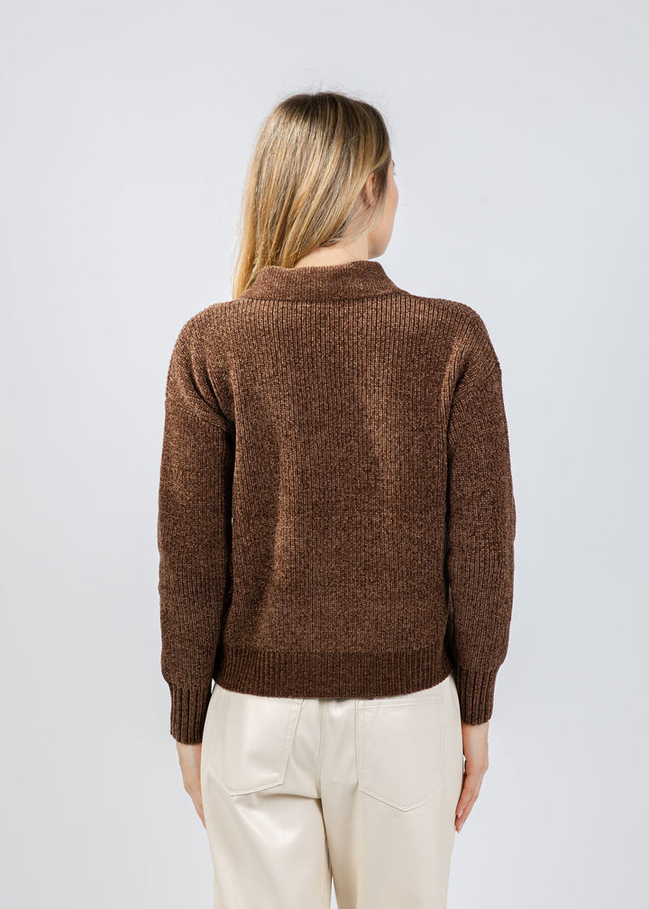 BK Stella Robbie Polo in Chocolate available at Barbara Katz