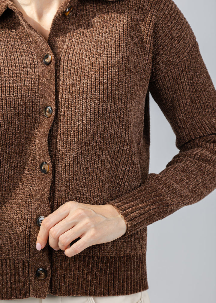 BK Stella Robbie Polo in Chocolate available at Barbara Katz