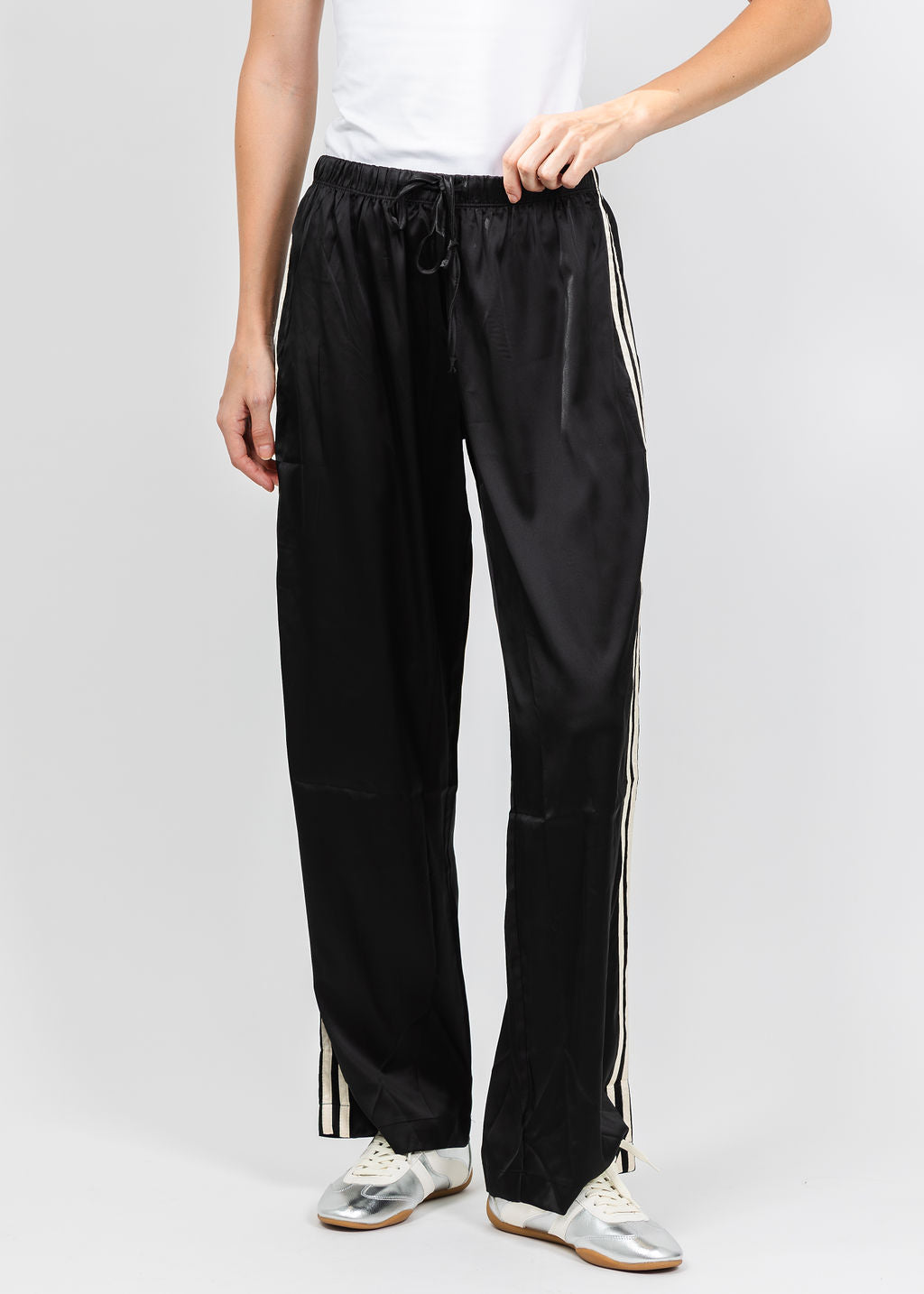 BK Vida Track Pant in Black Cream available at Barbara Katz