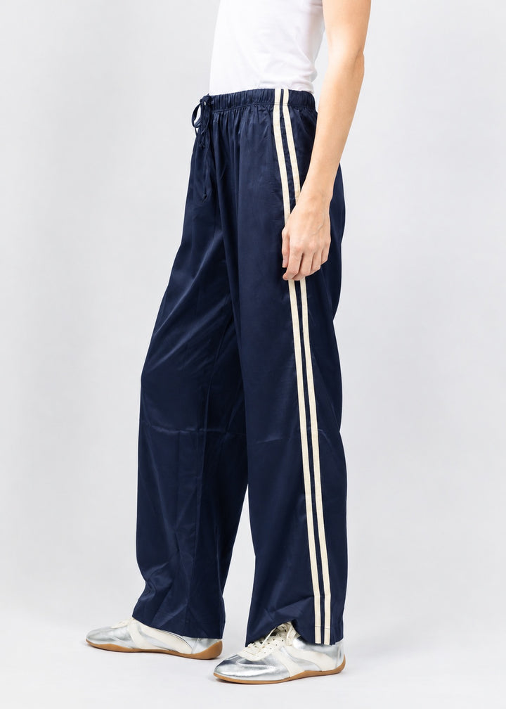 BK Vida Track Pant in Navy/Cream available at Barbara Katz