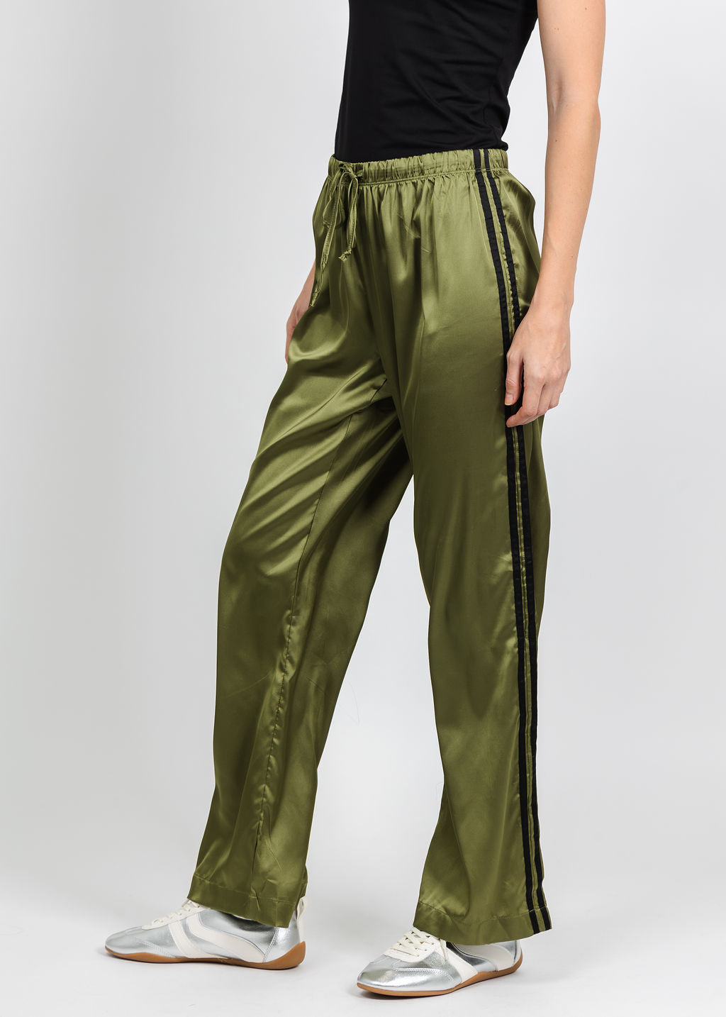 BK Vida Track Pant in Olive Black available at Barbara Katz