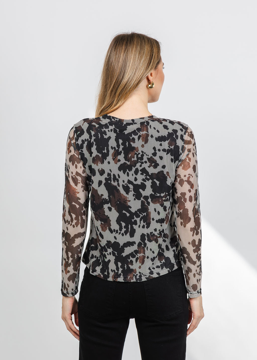 BK Wild Printed Top in Multi available at Barbara Katz