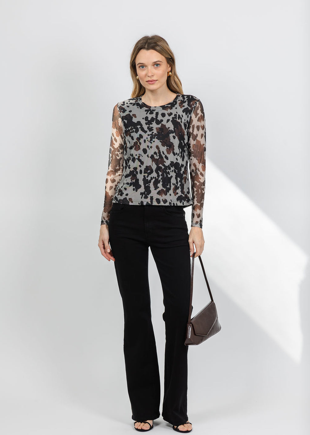 BK Wild Printed Top in Multi available at Barbara Katz