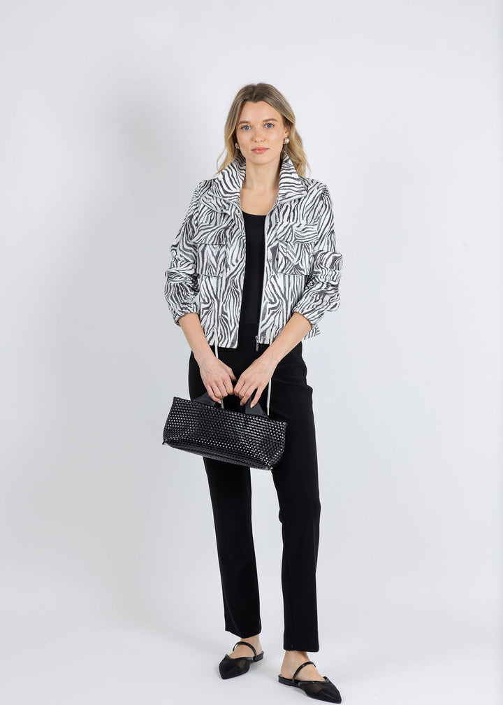 BK Zebra Jacket With Pocket available at Barbara Katz