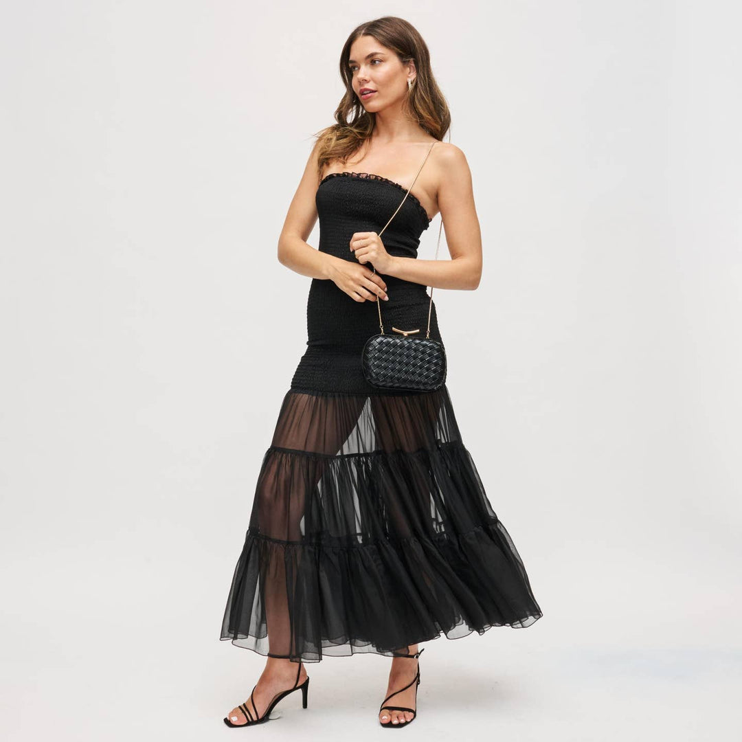 BK Allison Evening Bag in Black available at Barbara Katz