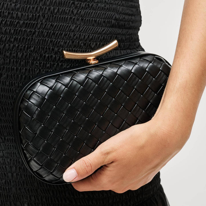 BK Allison Evening Bag in Black available at Barbara Katz