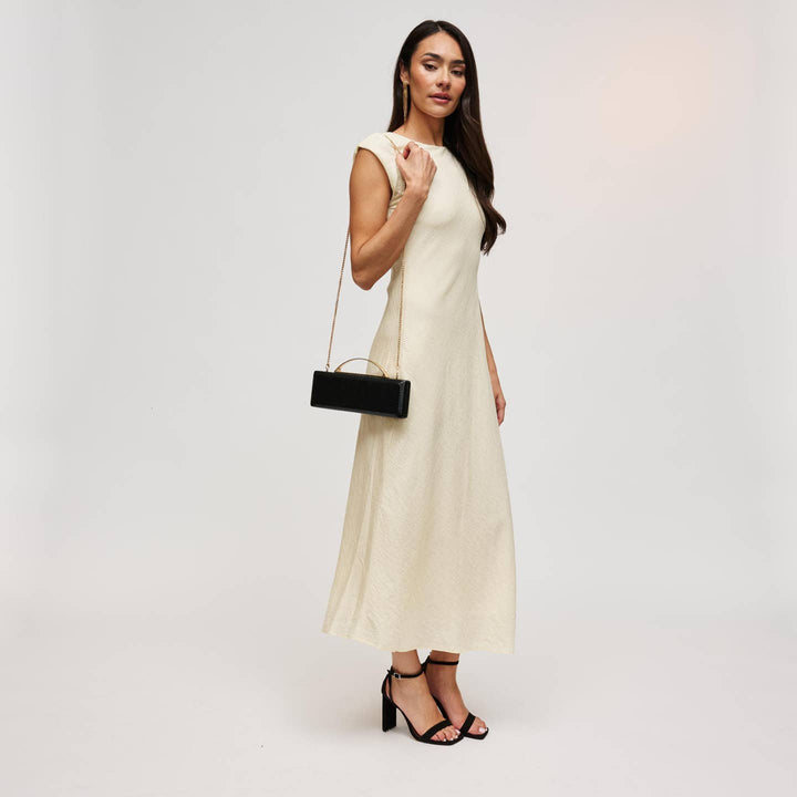 BK Banks Clutch Bag in Black available at Barbara Katz
