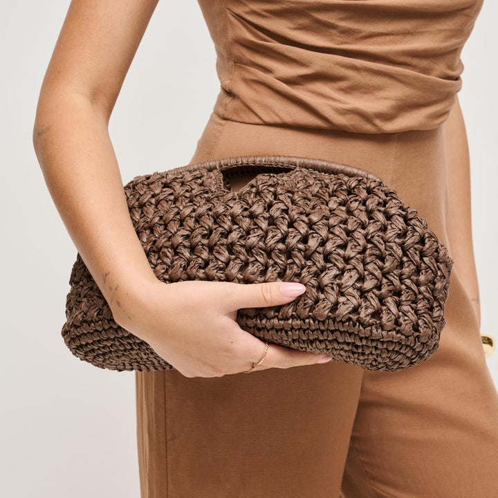BK Handbags Abigail Crossbody Bag in Chocolate available at Barbara Katz