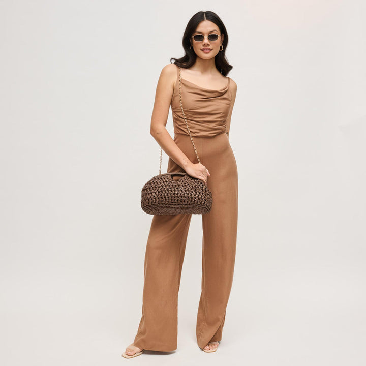 BK Handbags Abigail Crossbody Bag in Chocolate available at Barbara Katz
