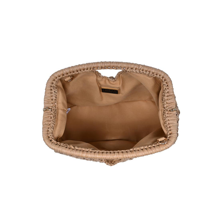 BK Handbags Abigail Crossbody Bag in Natural available at Barbara Katz