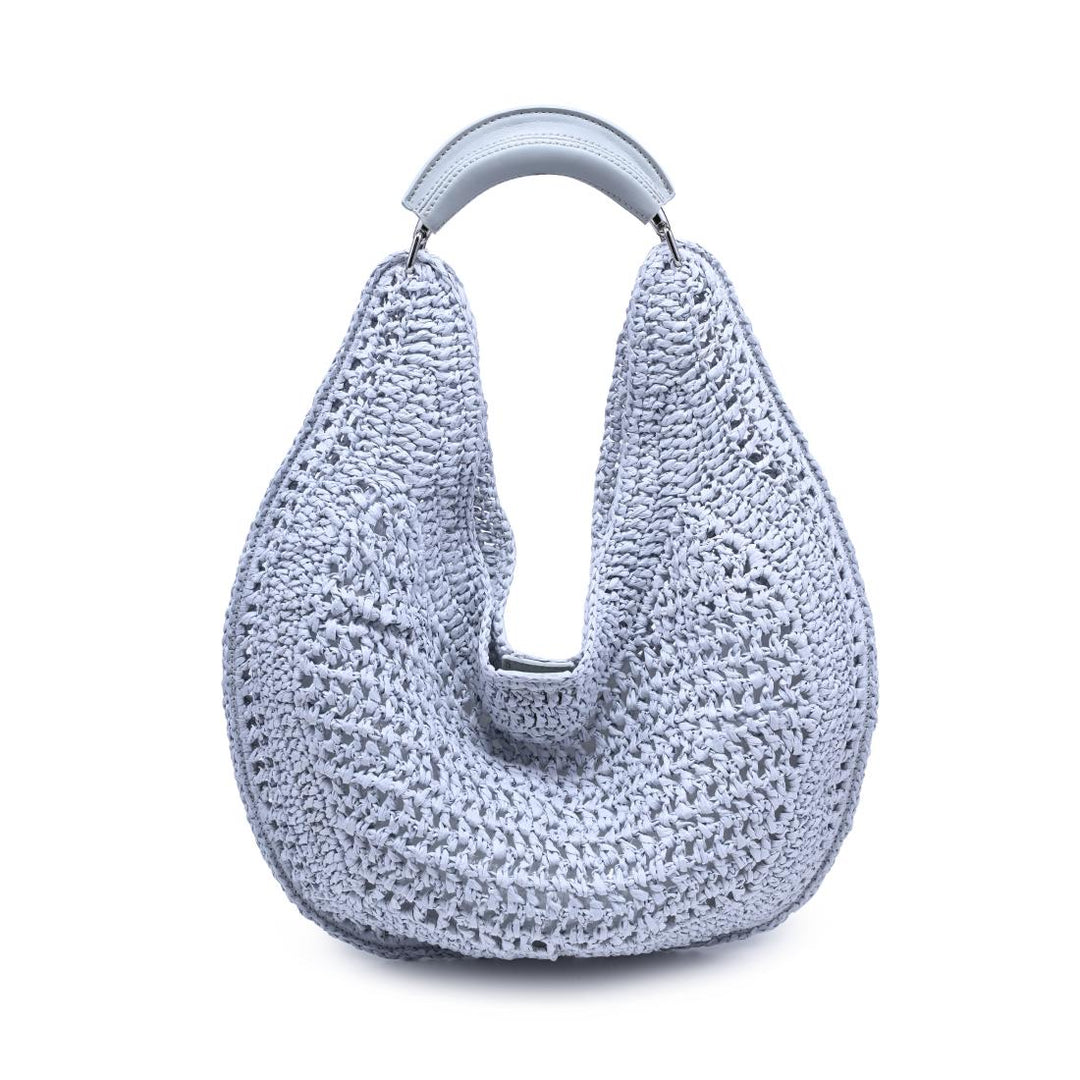 BK Handbags Camden Hobo Bag in Ice Blue available at Barbara Katz