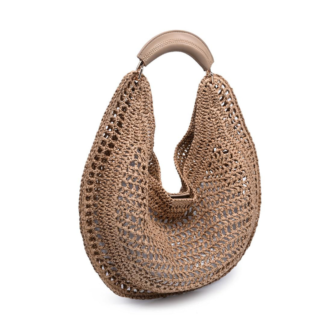 BK Handbags Camden Hobo Bag in Natural available at Barbara Katx