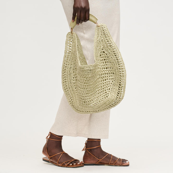 BK Handbags Camden Hobo Bag in Sage available at Barbara Katz