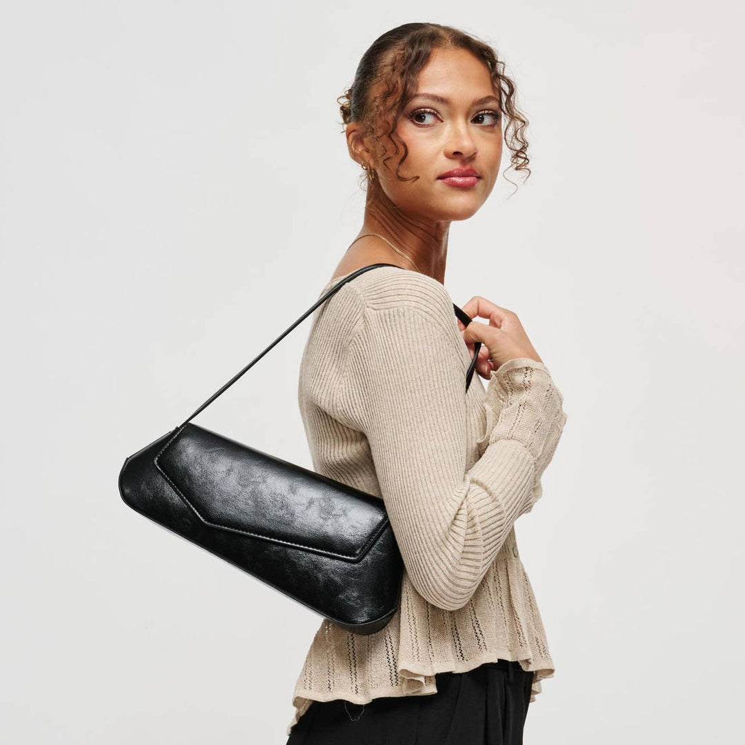 BK Mett Shoulder Bag in Black available at Barbara Katz
