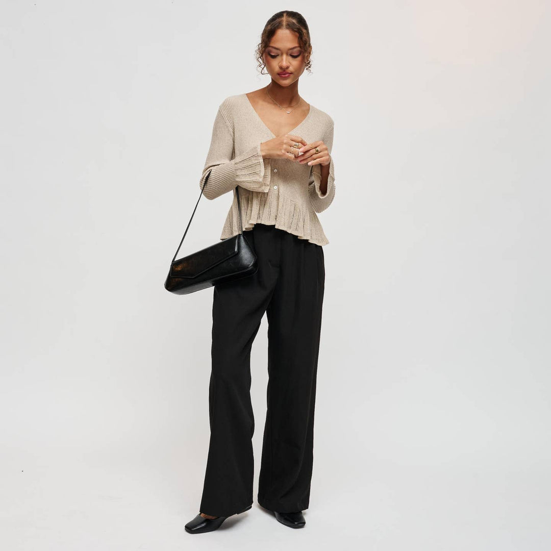 BK Mett Shoulder Bag in Black available at Barbara Katz