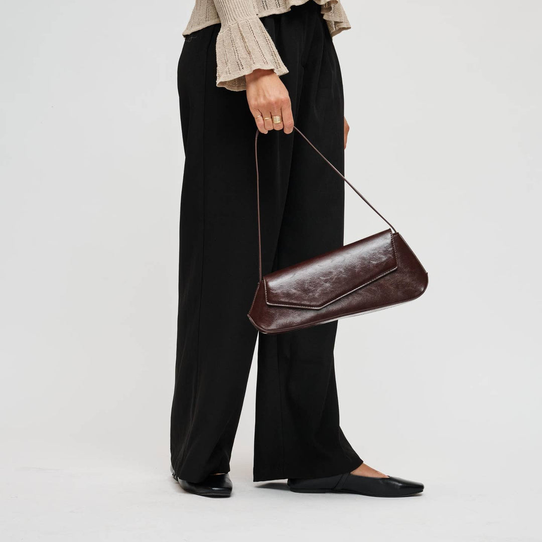 BK Mett Shoulder Bag in Espresso available at Barbara Katz