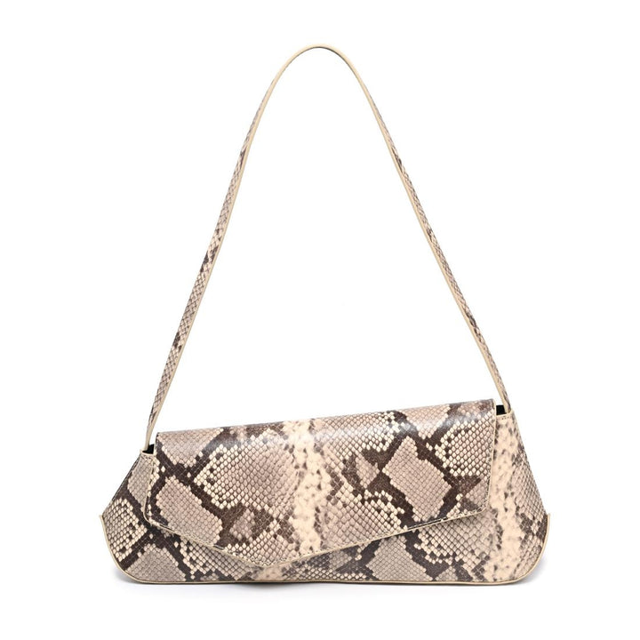 BK Mett Snake Shoulder Bag in Natural Multi available at Barbara Katz