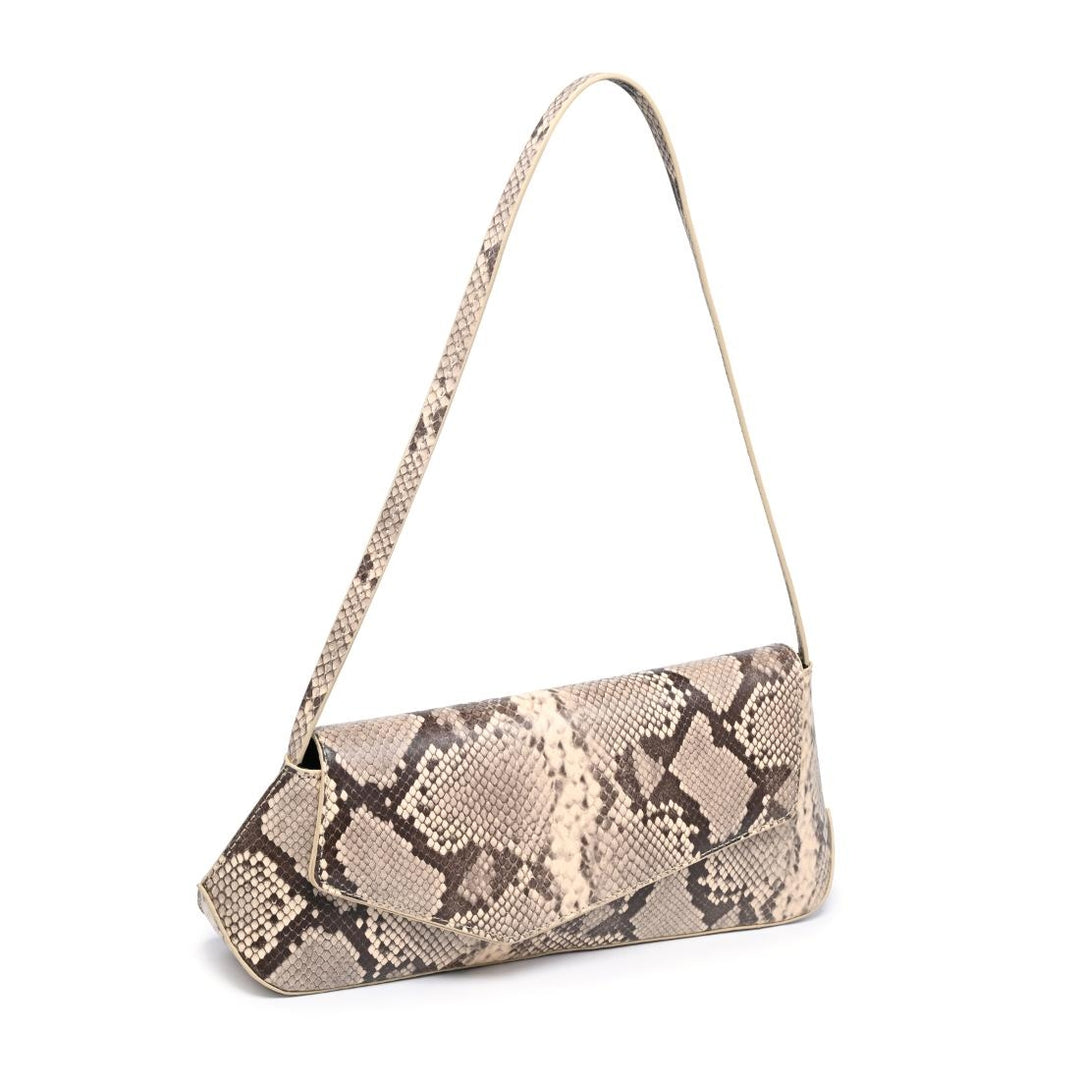 BK Mett Snake Shoulder Bag in Natural Multi available at Barbara Katz