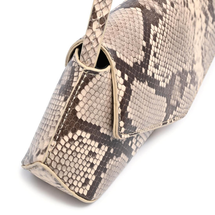 BK Mett Snake Shoulder Bag in Natural Multi available at Barbara Katz