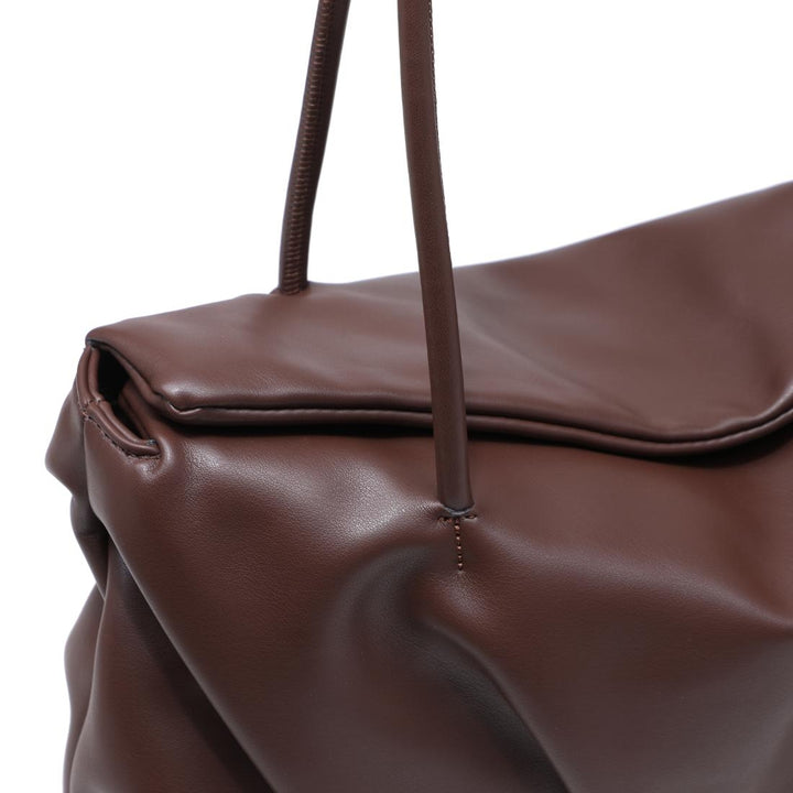 BK Ryker Satchel Bag in Chocolate available at Barbara Katz