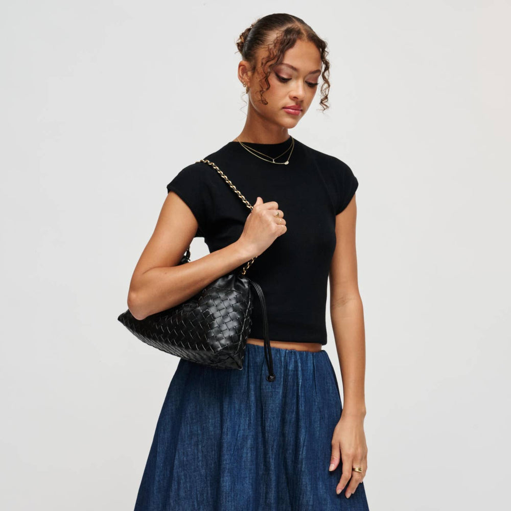 BK Sawyer Shoulder Bag in Black available at Barbara Katz