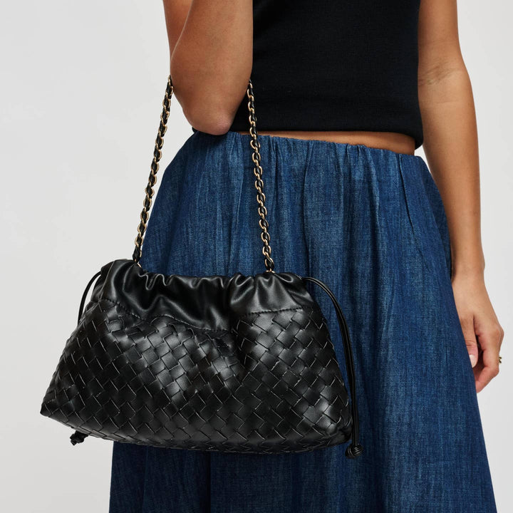 BK Sawyer Shoulder Bag in Black available at Barbara Katz