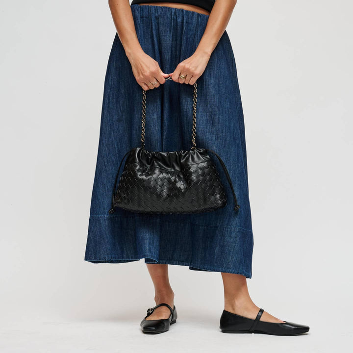BK Sawyer Shoulder Bag in Black available at Barbara Katz