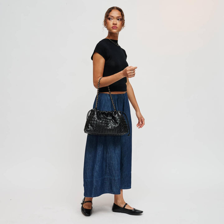 BK Sawyer Shoulder Bag in Black available at Barbara Katz