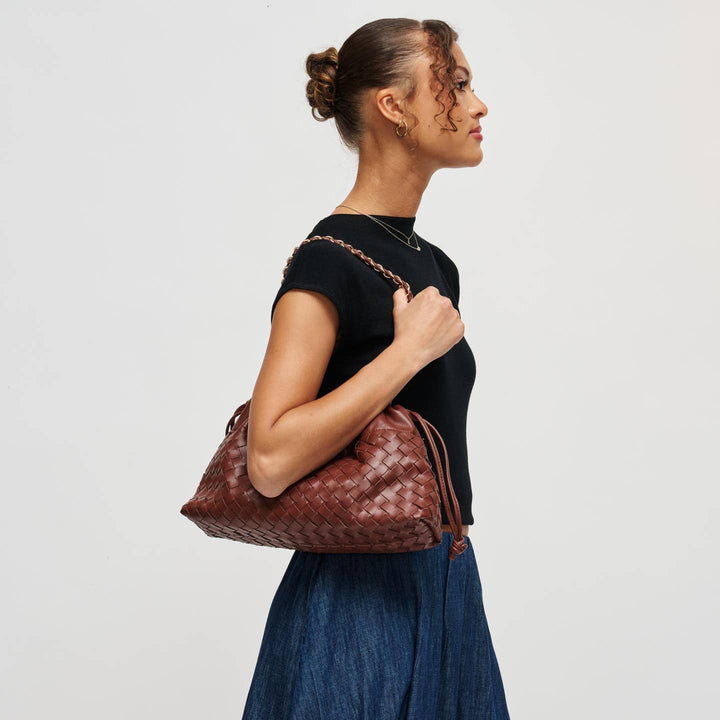 BK Sawyer Shoulder Bag in Brown available at Barbara Katz